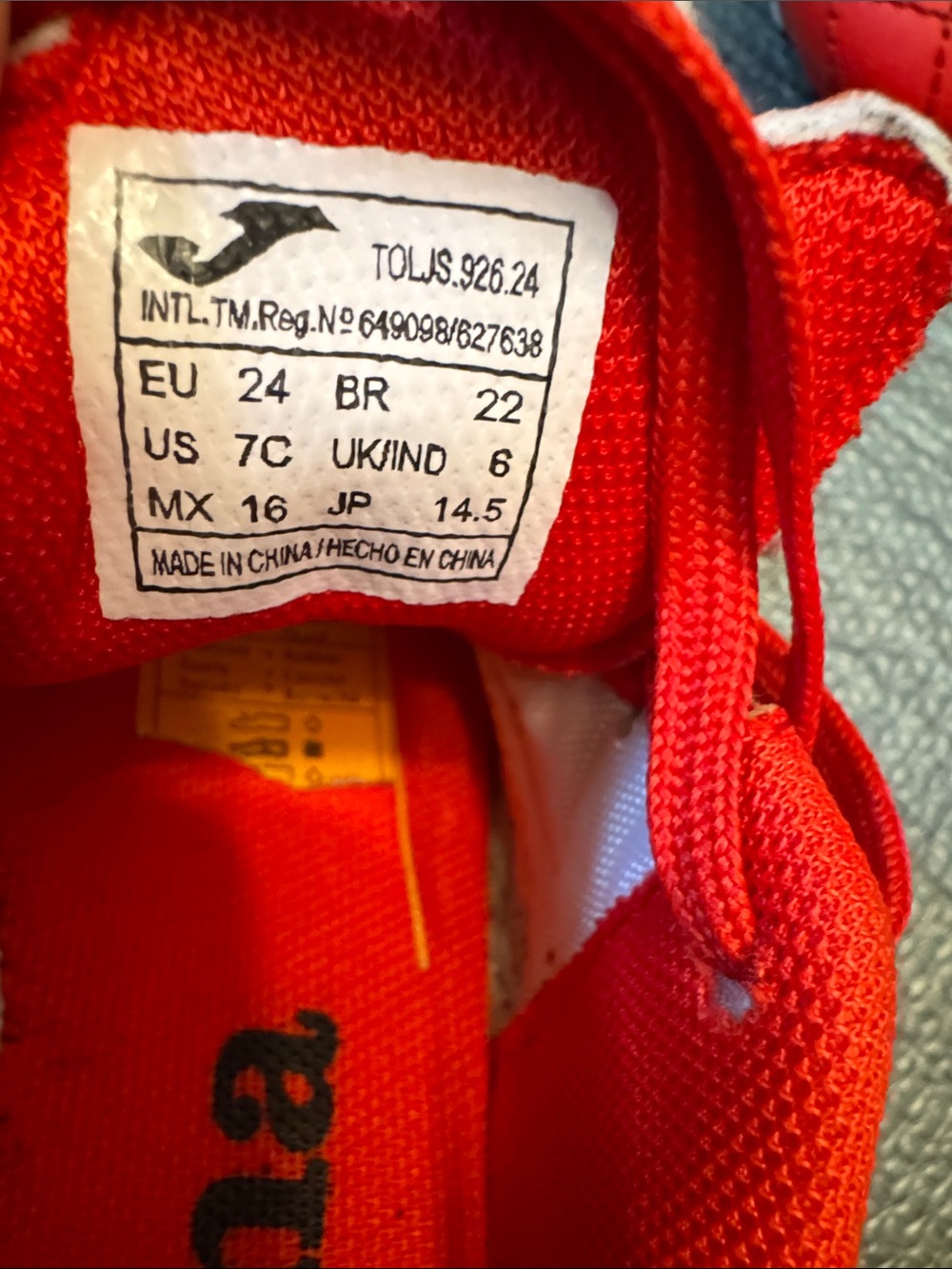 Joma Toledo Junior Molded 24 Soccer Shoes 7C - Picture 2 of 5